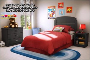 Set Tempat Tidur Anak Minimalis Kayu