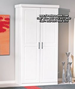 Lemari Baju Kayu 2 Pintu Minimalis