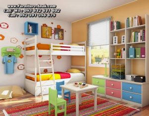 Set Kamar Tempat Tidur Anak Tingkat Minimalis