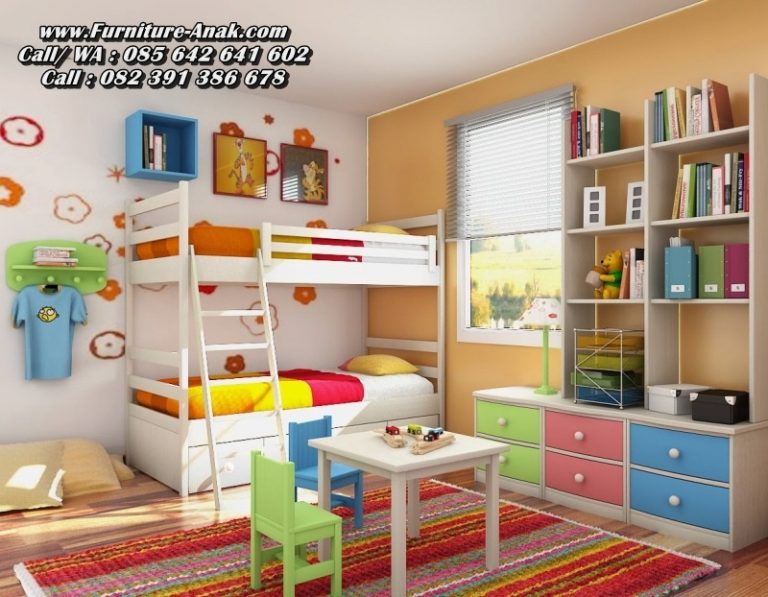 Set Kamar Tempat Tidur Anak Tingkat Minimalis | Furniture Anak