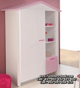 Lemari Pakaian Anak Minimalis Atap Rumah