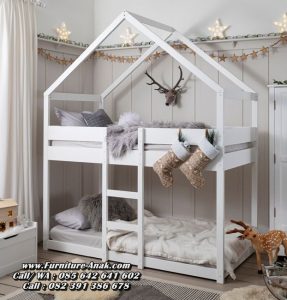 Tempat Tidur Tingkat Anak Model Rumah