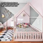 Tempat Tidur Anak Kayu Desain Rangka Rumah