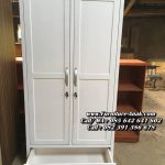 Lemari Pakaian Anak Minimalis Putih 2 Pintu