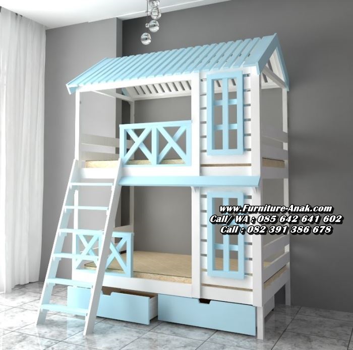 Tempat Tidur Tingkat Anak Terbaru Model Rumah