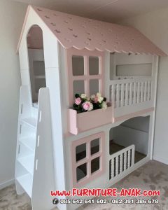 Dipan Tingkat Anak Minimalis Bentuk Rumah Terbaru