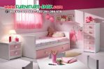 Set Kamar Tempat Tidur Anak Perempuan Minimalis