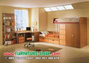 Set Kamar Tidur Anak Aesthetic Minimalis Kayu
