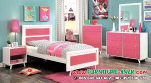 Set Kamar Tidur Anak Perempuan Minimalis Pink