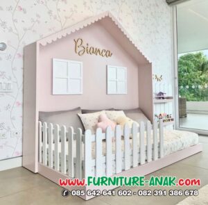 Tempat Tidur Anak Minimalis Bentuk Rumah