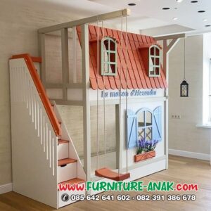 Model Tempat Tidur Tingkat Mirip Rumah Pohon