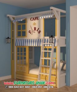 Tempat Tidur Tingkat Model Cafe Terbaru