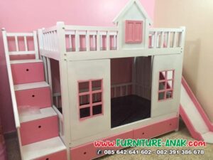 Dipan Tingkat Anak Perempuan Warna Pink