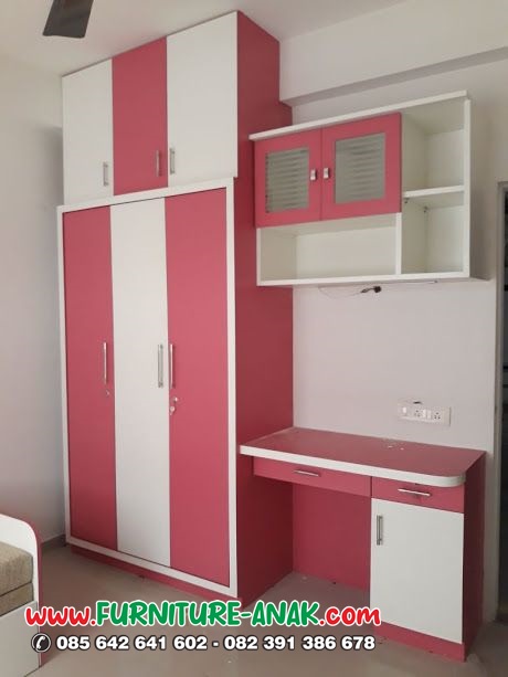 Meja Belajar Anak Perempuan Minimalis Pink