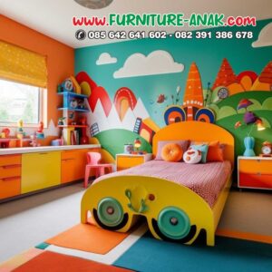 Tempat Tidur Anak Laki- Laki Colorfull