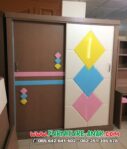 Lemari Baju Anak Sliding 2 Pintu