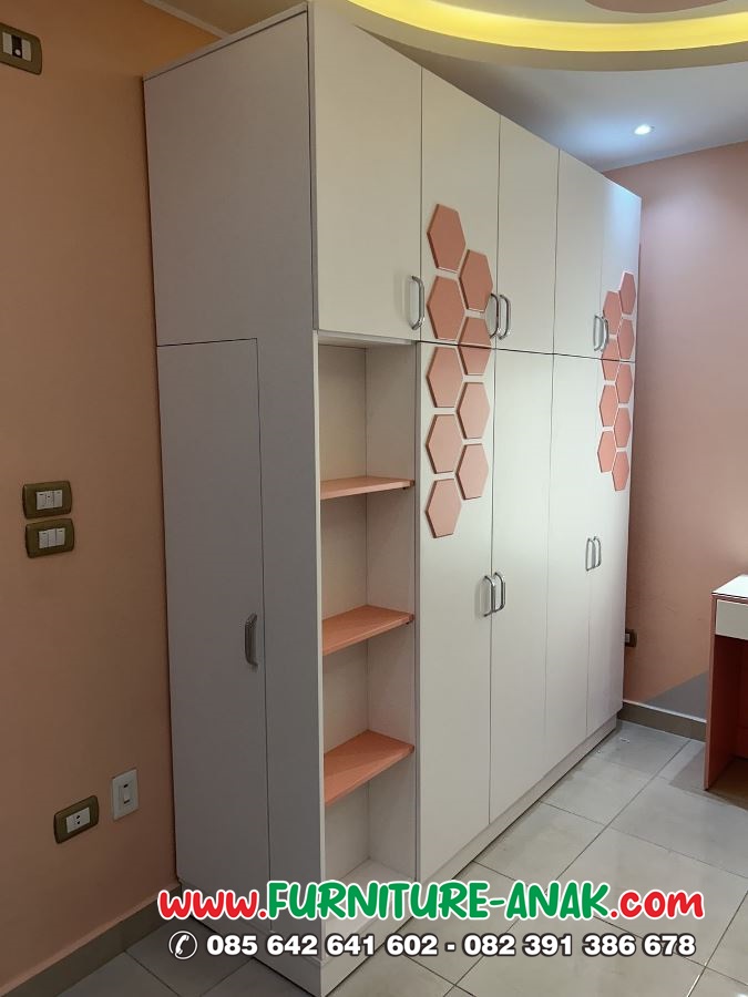 Lemari Pakaian Anak Minimalis Mewah 5 Pintu