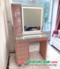 Meja Rias Kayu Minimalis Modern Pink